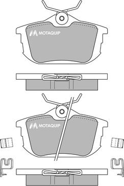 Motaquip LVXL188 - Тормозные колодки, дисковые, комплект autospares.lv