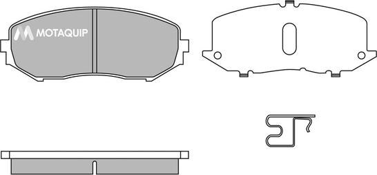 Motaquip LVXL1395 - Тормозные колодки, дисковые, комплект autospares.lv