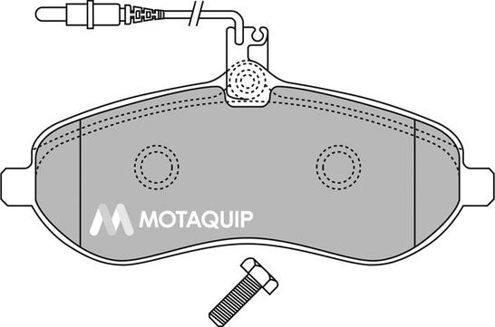 Motaquip LVXL1342 - Тормозные колодки, дисковые, комплект autospares.lv