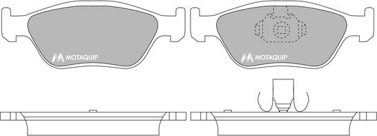 Motaquip LVXL1365 - Тормозные колодки, дисковые, комплект autospares.lv