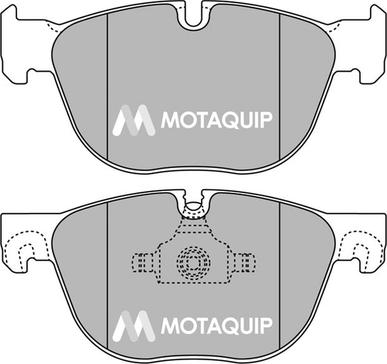 Motaquip LVXL1368 - Тормозные колодки, дисковые, комплект autospares.lv