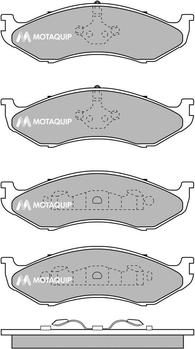 Motaquip LVXL136 - Тормозные колодки, дисковые, комплект autospares.lv