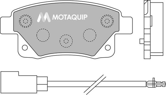 Motaquip LVXL1303 - Тормозные колодки, дисковые, комплект autospares.lv