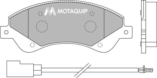 Motaquip LVXL1302 - Тормозные колодки, дисковые, комплект autospares.lv