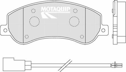 Motaquip LVXL1318 - Тормозные колодки, дисковые, комплект autospares.lv