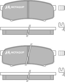 Motaquip LVXL131 - Тормозные колодки, дисковые, комплект autospares.lv