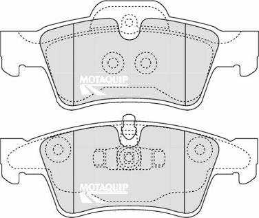 Motaquip LVXL1330 - Тормозные колодки, дисковые, комплект autospares.lv