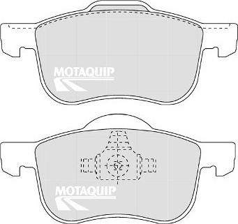 Motaquip LVXL1326 - Тормозные колодки, дисковые, комплект autospares.lv