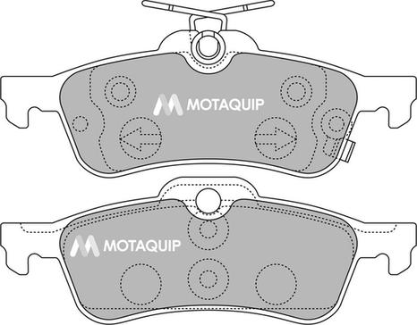 Motaquip LVXL1322 - Тормозные колодки, дисковые, комплект autospares.lv