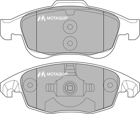 Motaquip LVXL1372 - Тормозные колодки, дисковые, комплект autospares.lv