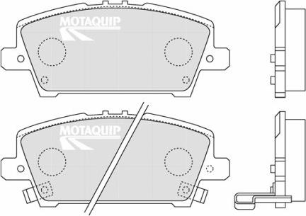 Motaquip LVXL1295 - Тормозные колодки, дисковые, комплект autospares.lv