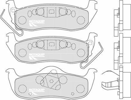 Motaquip LVXL1297 - Тормозные колодки, дисковые, комплект autospares.lv