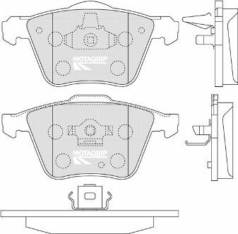 Motaquip LVXL1249 - Тормозные колодки, дисковые, комплект autospares.lv