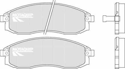 Motaquip LVXL1240 - Тормозные колодки, дисковые, комплект autospares.lv