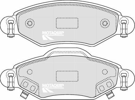 Motaquip LVXL1248 - Тормозные колодки, дисковые, комплект autospares.lv