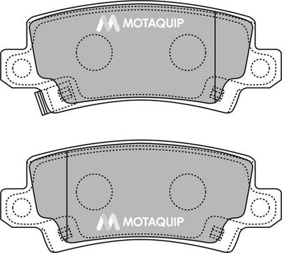 Motaquip LVXL1243 - Тормозные колодки, дисковые, комплект autospares.lv