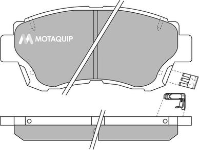 Motaquip LVXL124 - Тормозные колодки, дисковые, комплект autospares.lv