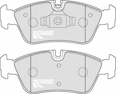 Motaquip LVXL1259 - Тормозные колодки, дисковые, комплект autospares.lv