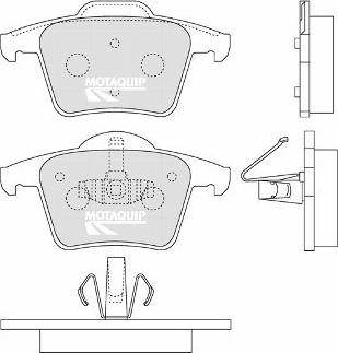 Motaquip LVXL1250 - Тормозные колодки, дисковые, комплект autospares.lv