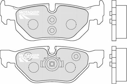 Motaquip LVXL1258 - Тормозные колодки, дисковые, комплект autospares.lv