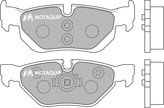 Motaquip LVXL1258 - Тормозные колодки, дисковые, комплект autospares.lv