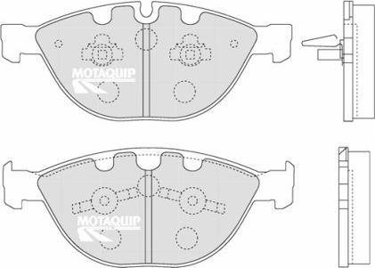 Motaquip LVXL1265 - Тормозные колодки, дисковые, комплект autospares.lv