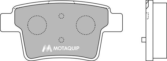 Motaquip LVXL1261 - Тормозные колодки, дисковые, комплект autospares.lv