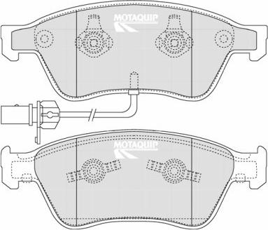 Motaquip LVXL1263 - Тормозные колодки, дисковые, комплект autospares.lv