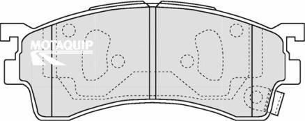 Motaquip LVXL1209 - Тормозные колодки, дисковые, комплект autospares.lv