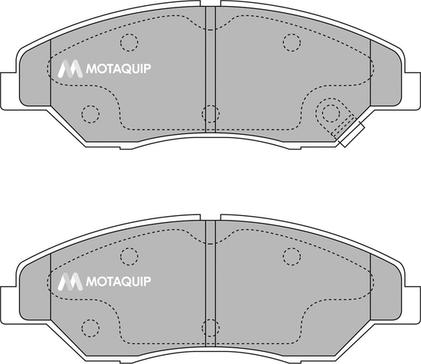 Motaquip LVXL1204 - Тормозные колодки, дисковые, комплект autospares.lv