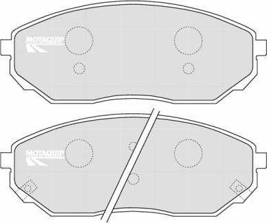 Motaquip LVXL1201 - Тормозные колодки, дисковые, комплект autospares.lv