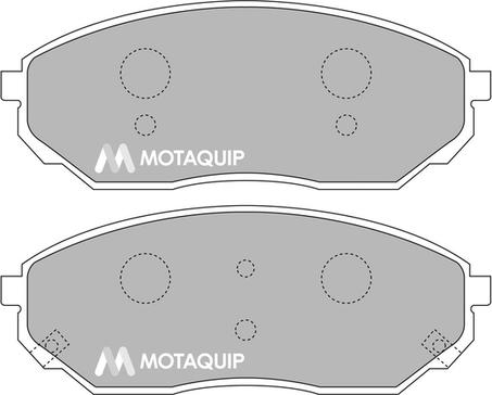 Motaquip LVXL1201 - Тормозные колодки, дисковые, комплект autospares.lv