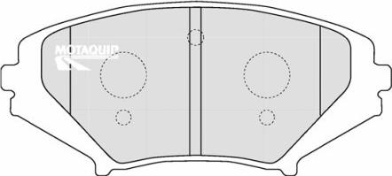 Motaquip LVXL1211 - Тормозные колодки, дисковые, комплект autospares.lv