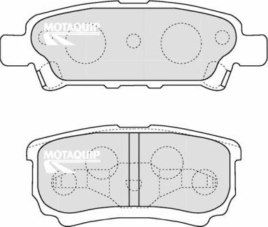 Motaquip LVXL1218 - Тормозные колодки, дисковые, комплект autospares.lv