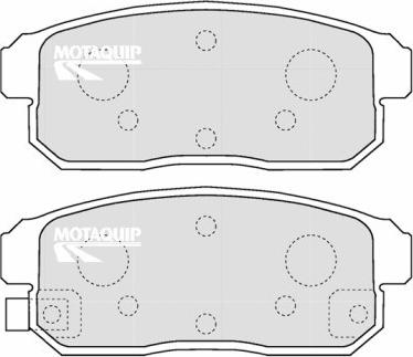 Motaquip LVXL1212 - Тормозные колодки, дисковые, комплект autospares.lv