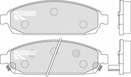 Motaquip LVXL1286 - Тормозные колодки, дисковые, комплект autospares.lv