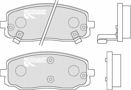 Motaquip LVXL1280 - Тормозные колодки, дисковые, комплект autospares.lv