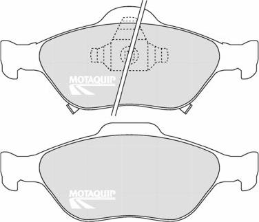 Motaquip LVXL1282 - Тормозные колодки, дисковые, комплект autospares.lv