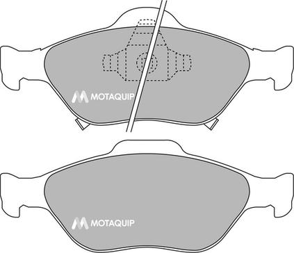 Motaquip LVXL1282 - Тормозные колодки, дисковые, комплект autospares.lv