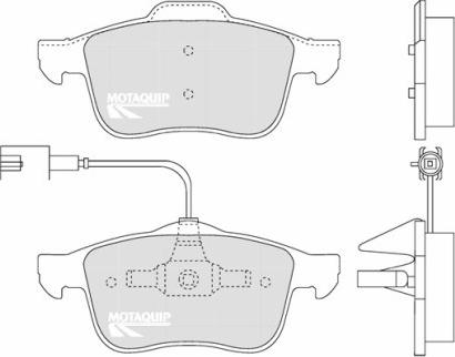 Motaquip LVXL1287 - Тормозные колодки, дисковые, комплект autospares.lv