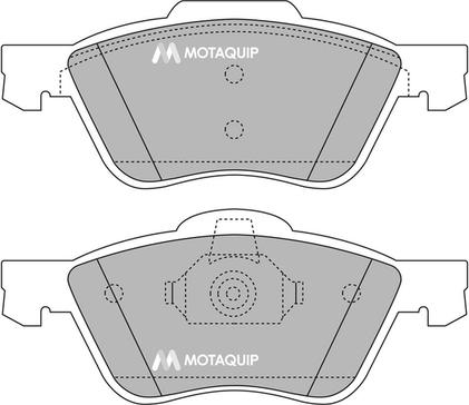 Motaquip LVXL1234 - Тормозные колодки, дисковые, комплект autospares.lv