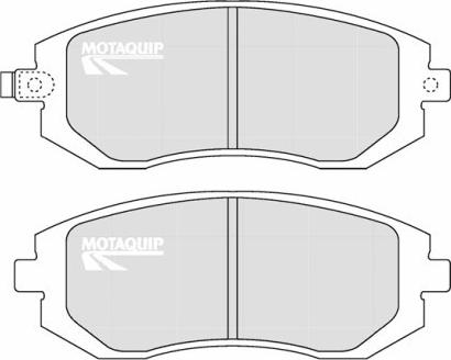 Motaquip LVXL1233 - Тормозные колодки, дисковые, комплект autospares.lv