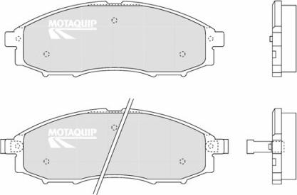 Motaquip LVXL1225 - Тормозные колодки, дисковые, комплект autospares.lv