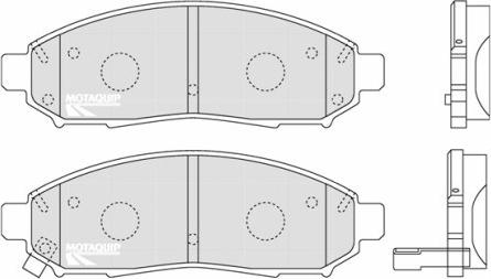 Motaquip LVXL1222 - Тормозные колодки, дисковые, комплект autospares.lv