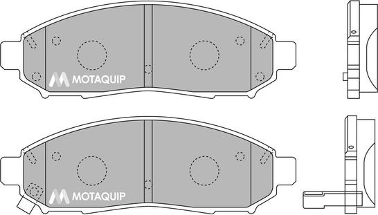 Motaquip LVXL1222 - Тормозные колодки, дисковые, комплект autospares.lv