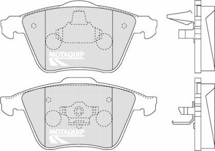 Motaquip LVXL1276 - Тормозные колодки, дисковые, комплект autospares.lv