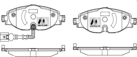 Motaquip LVXL1749 - Тормозные колодки, дисковые, комплект autospares.lv