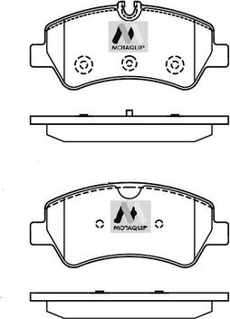 Motaquip LVXL1745 - Тормозные колодки, дисковые, комплект autospares.lv