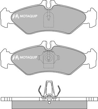 Motaquip LVXL175 - Тормозные колодки, дисковые, комплект autospares.lv
