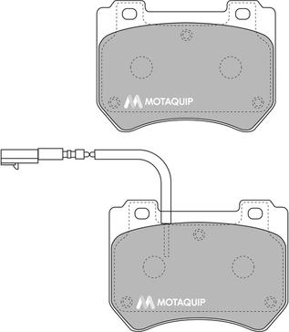 Motaquip LVXL1700 - Тормозные колодки, дисковые, комплект autospares.lv